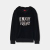 Sweater veludo com capuz
