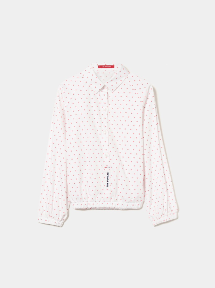 Lions micropattern blouse