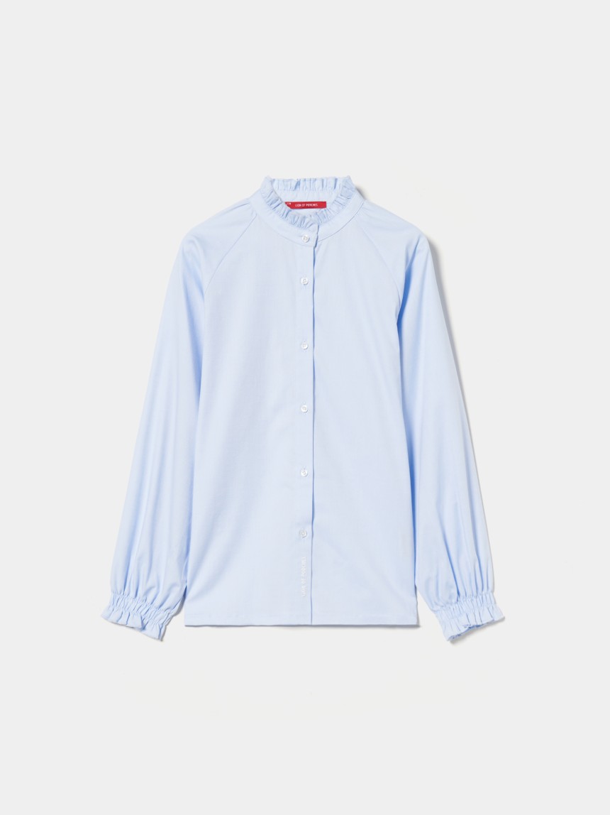 Blusa com folhos