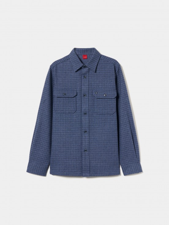 Pied de poule overshirt