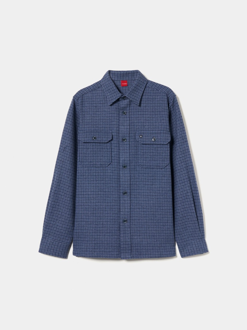 Pied de poule overshirt