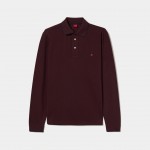 Long sleeve piqu polo shirt