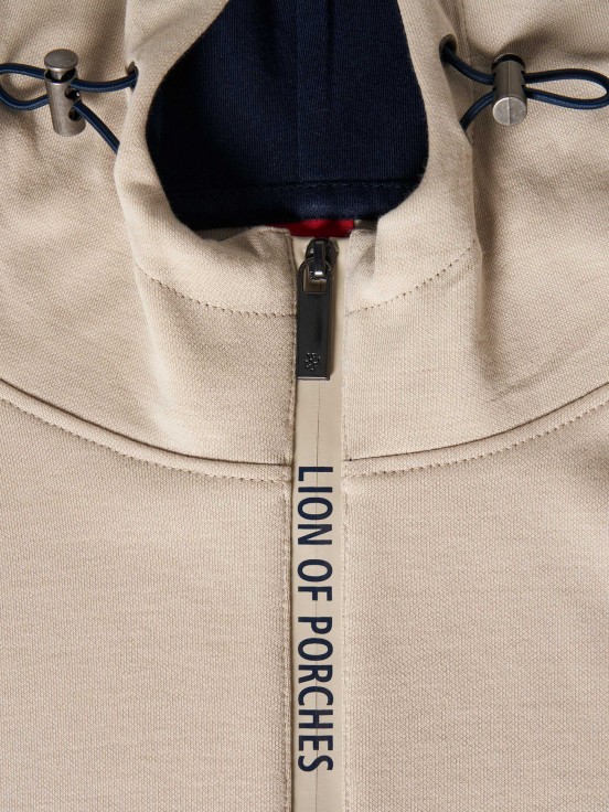 Zip-up hooded sweater