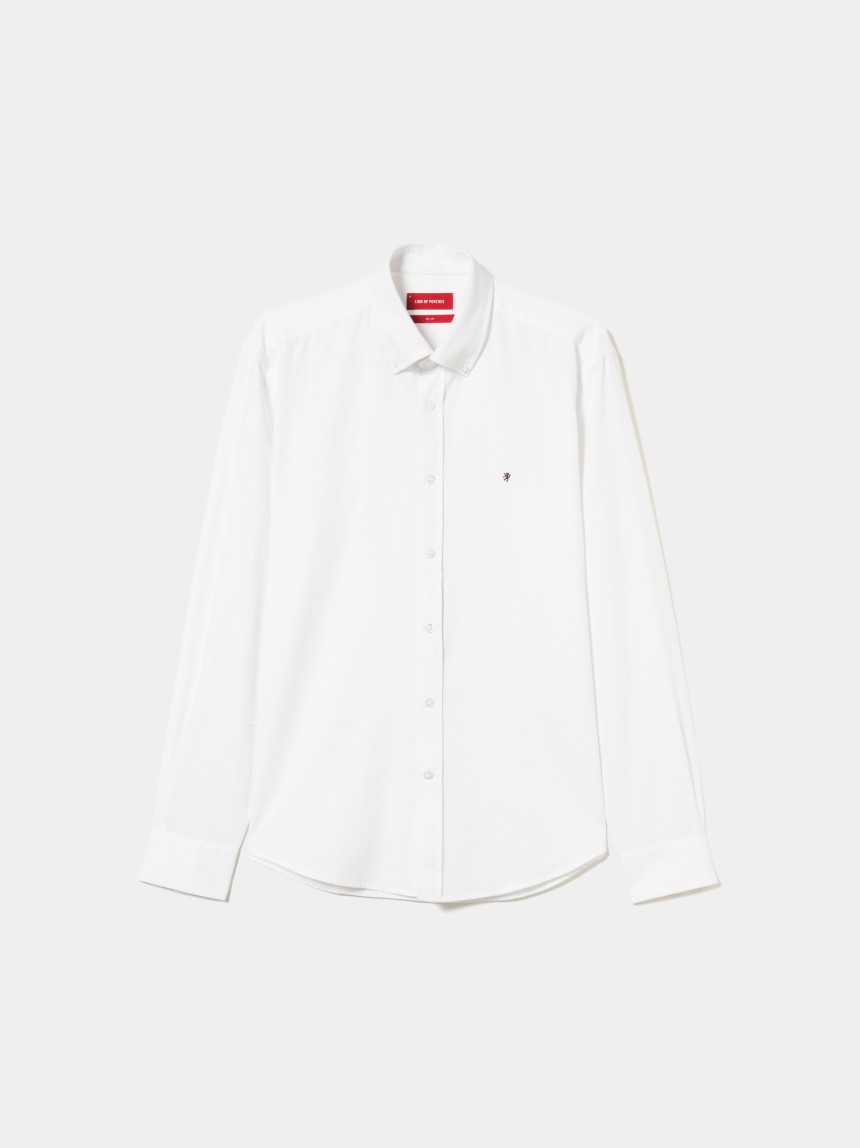 Camisa slim fit de algod�o
