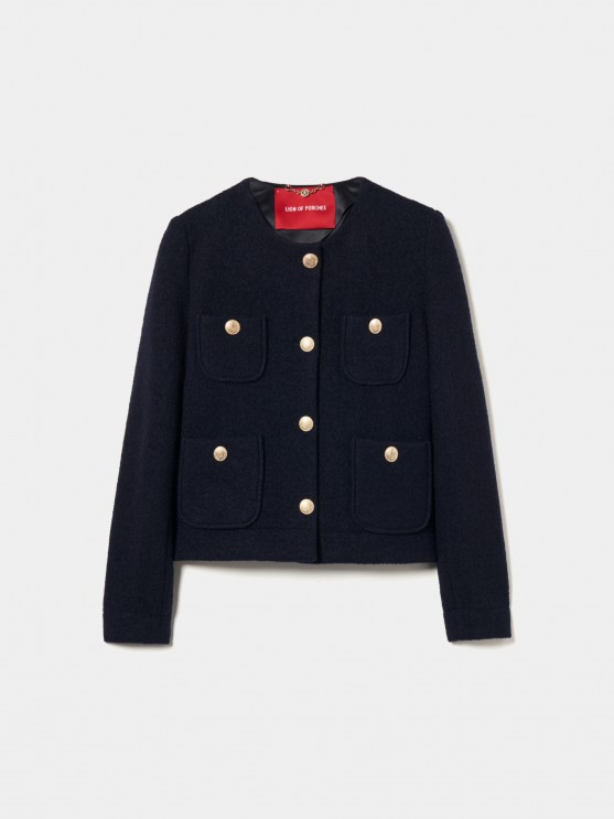 Tweed coat buttons coat of arms