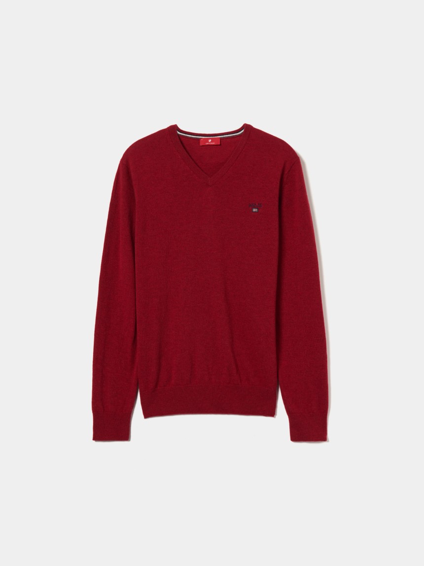 Pullover decote em V