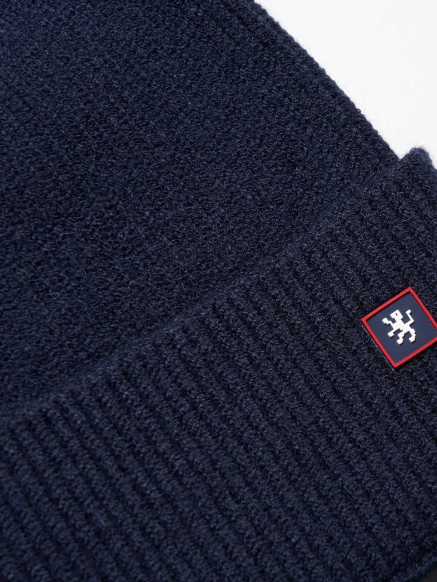 Gorro malha canelada