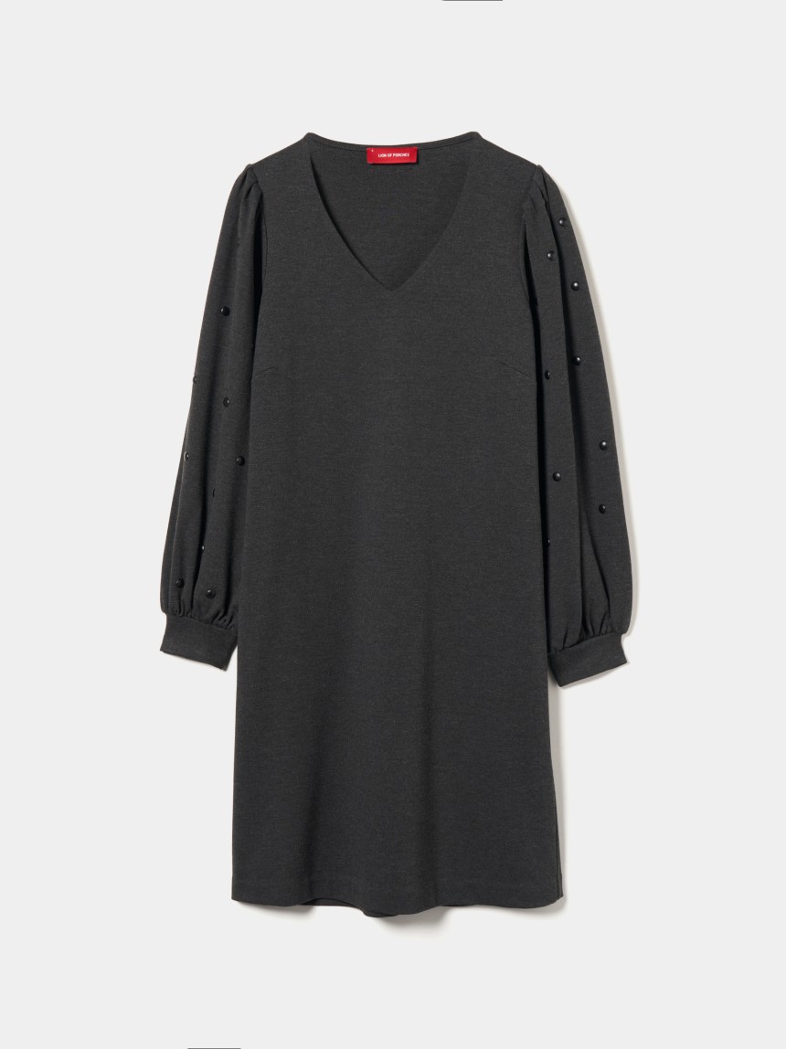 Vestido de malha manga comprida
