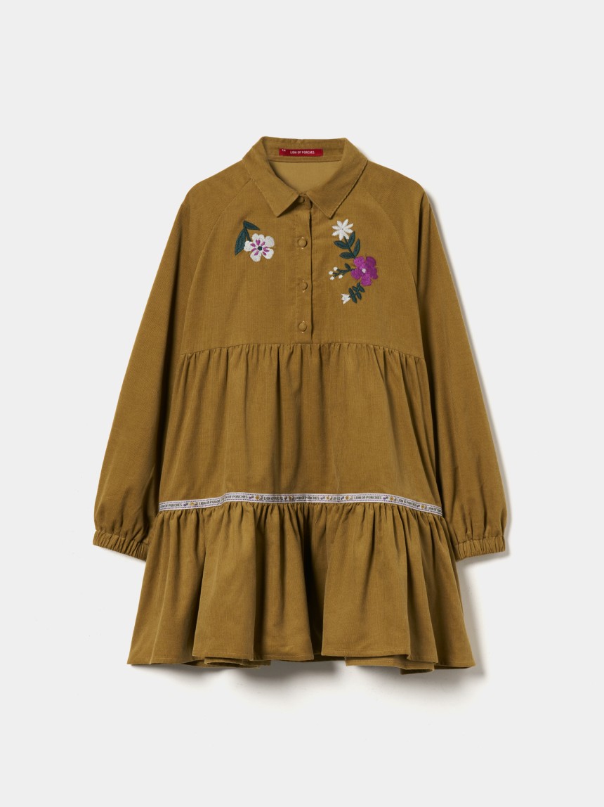 Vestido em bombazine