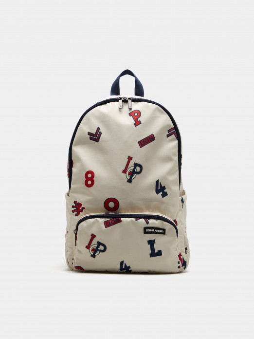 Backpack with print