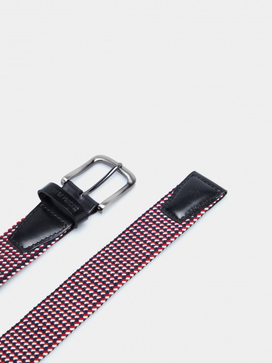 Tricolor elastic belt