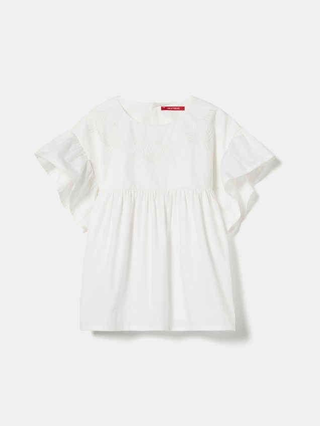 Blusa com folho