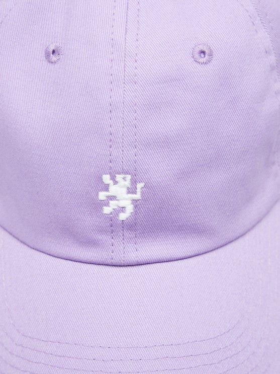 Cotton cap with curved peak