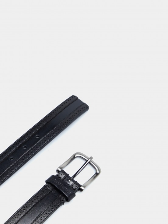 Leather crafted belt