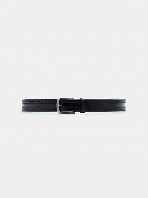 Leather crafted belt
