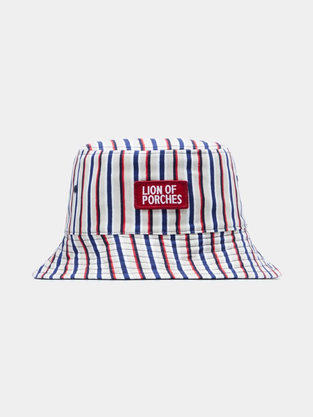 Navy cotton bucket hat reversible