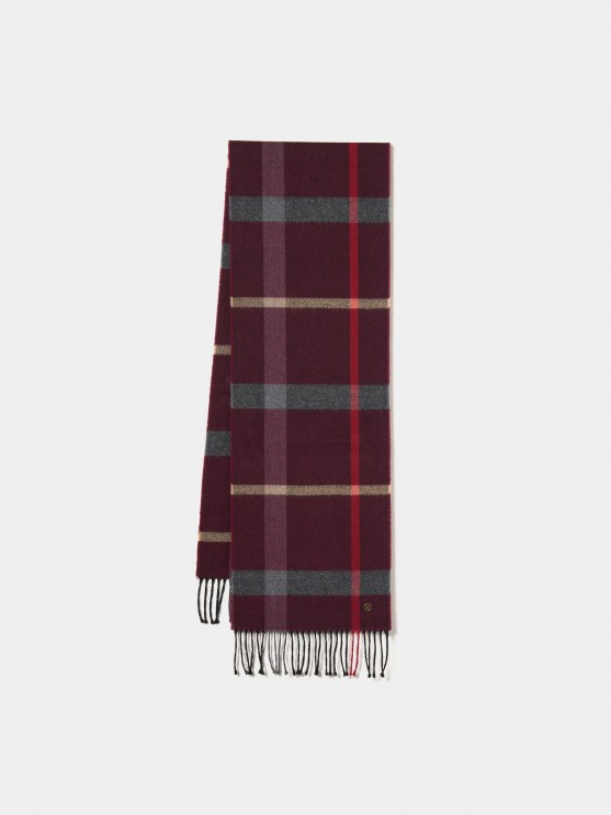 Checkered fringed scarf LP005079_390 LION OF PORCHES