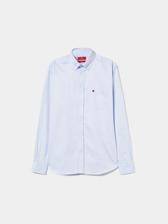 Camisa regular fit de algodo
