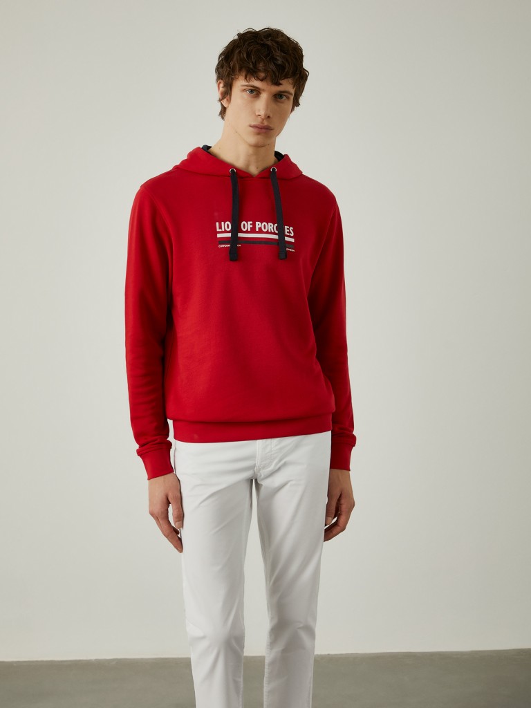Sweatshirt de algodão com capuz - LP003071_350 - LION OF PORCHES