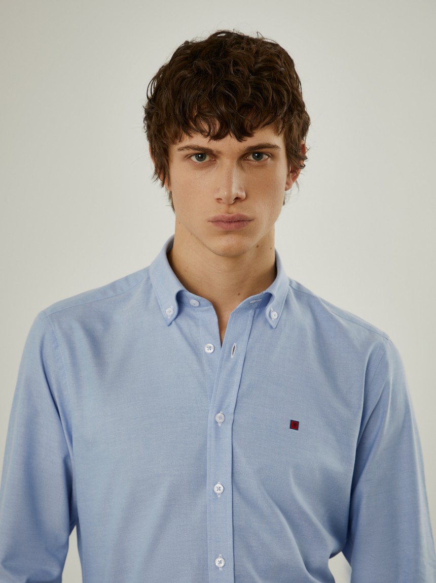 Camisa oxford slim fit
