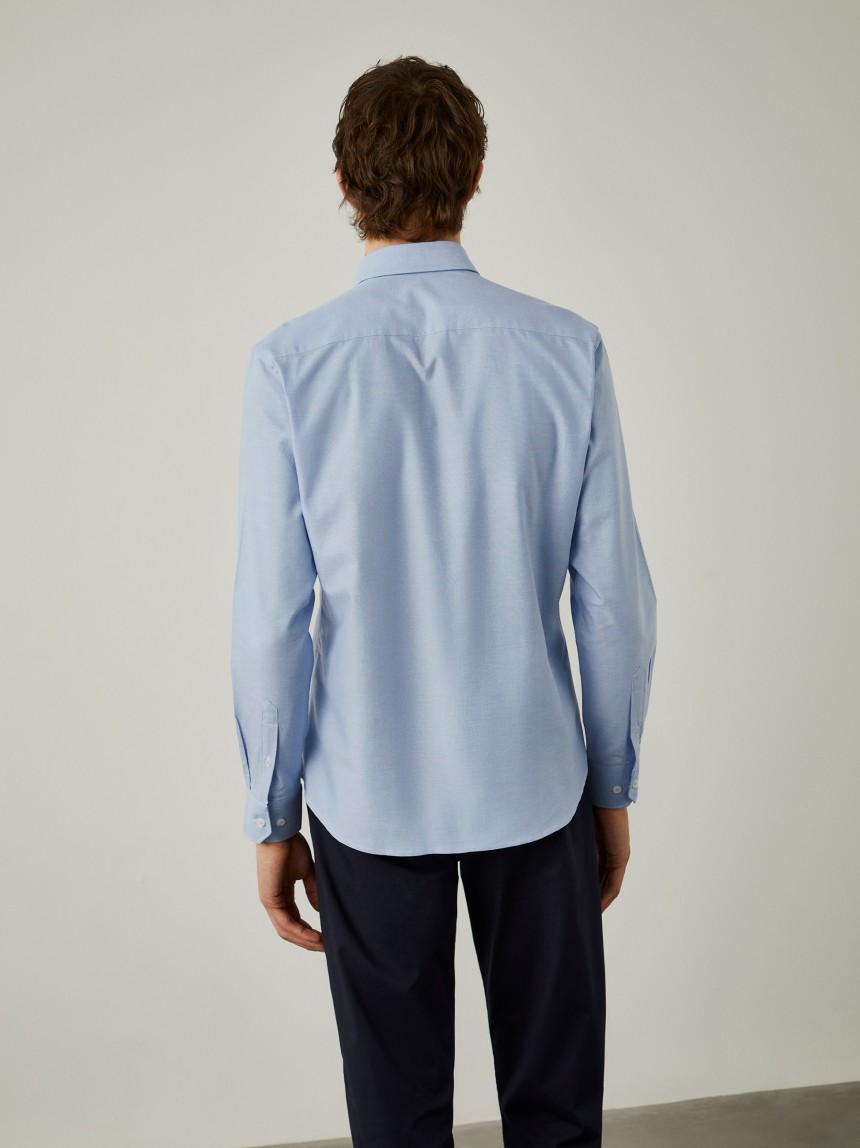 Camisa oxford slim fit