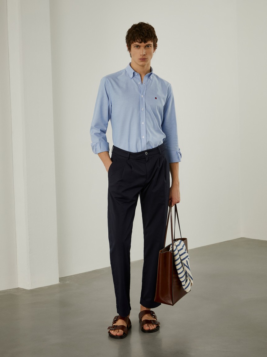 Camisa oxford slim fit