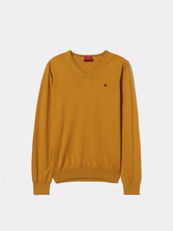 Pullover decote em V