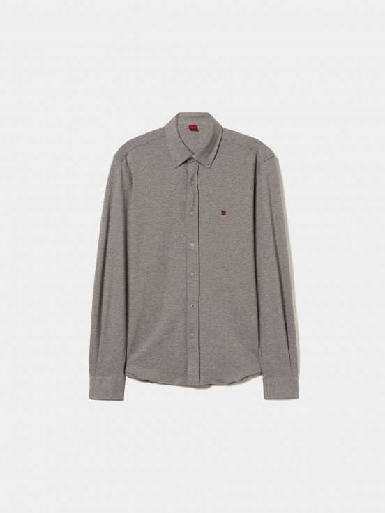 Piqu knit shirt