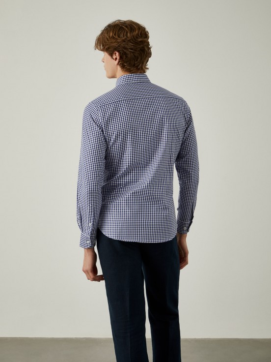 Checkered oxford shirt
