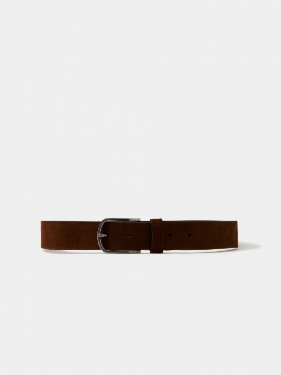 Suede belt