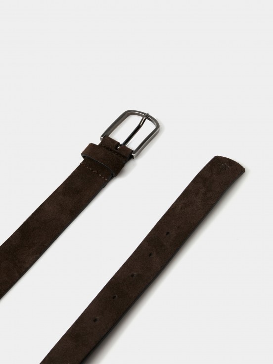 Suede belt