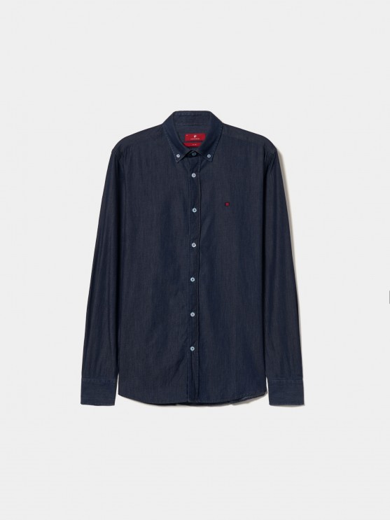 Camisa denim slim fit