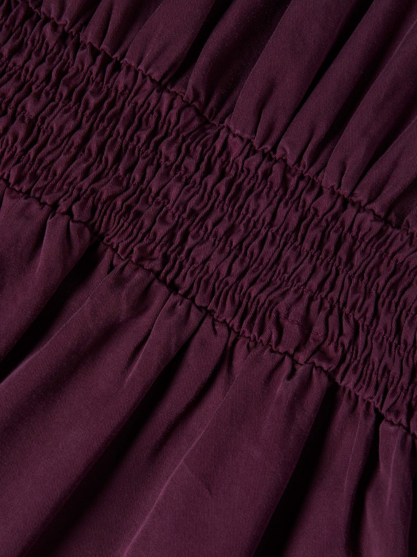 Vestido curto em tencel