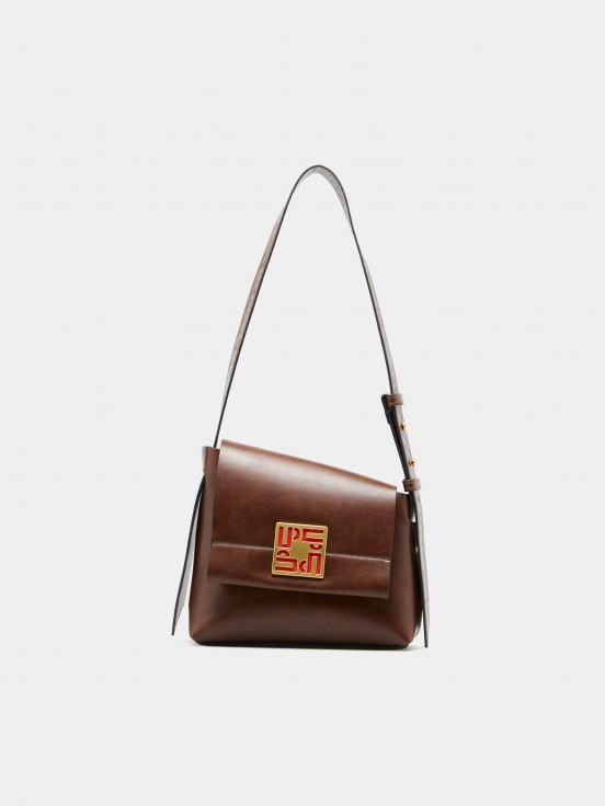 Asymmetrical shoulder bag