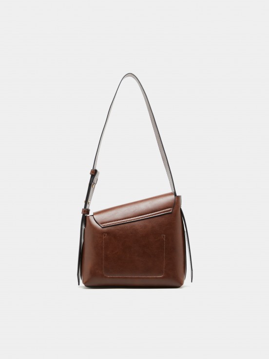 Asymmetrical shoulder bag