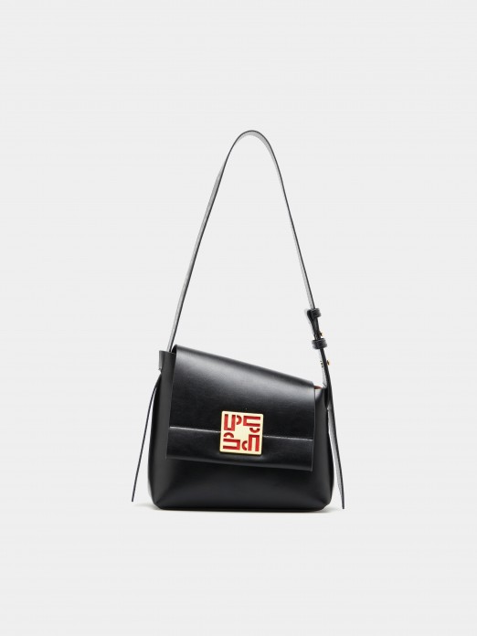 Asymmetrical shoulder bag