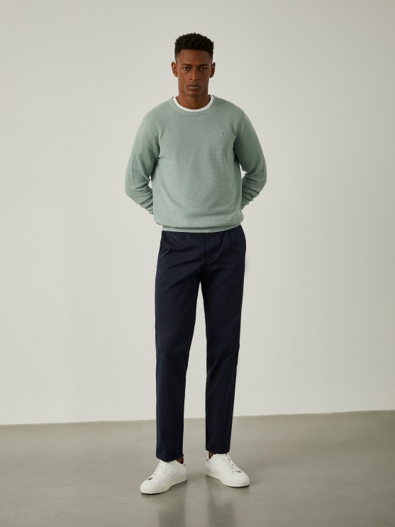 Twill chino pants
