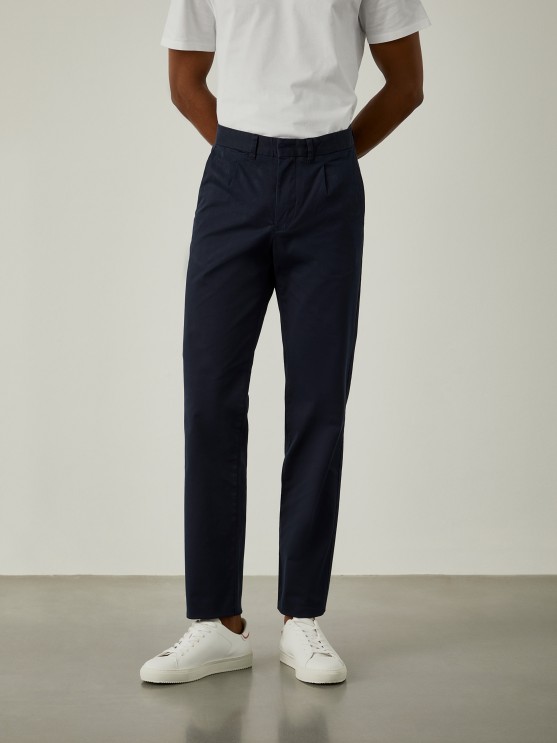 Twill chino pants