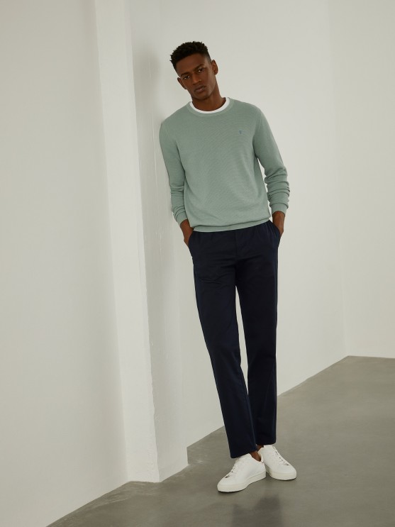 Twill chino pants
