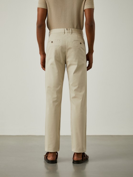 Twill chino pants