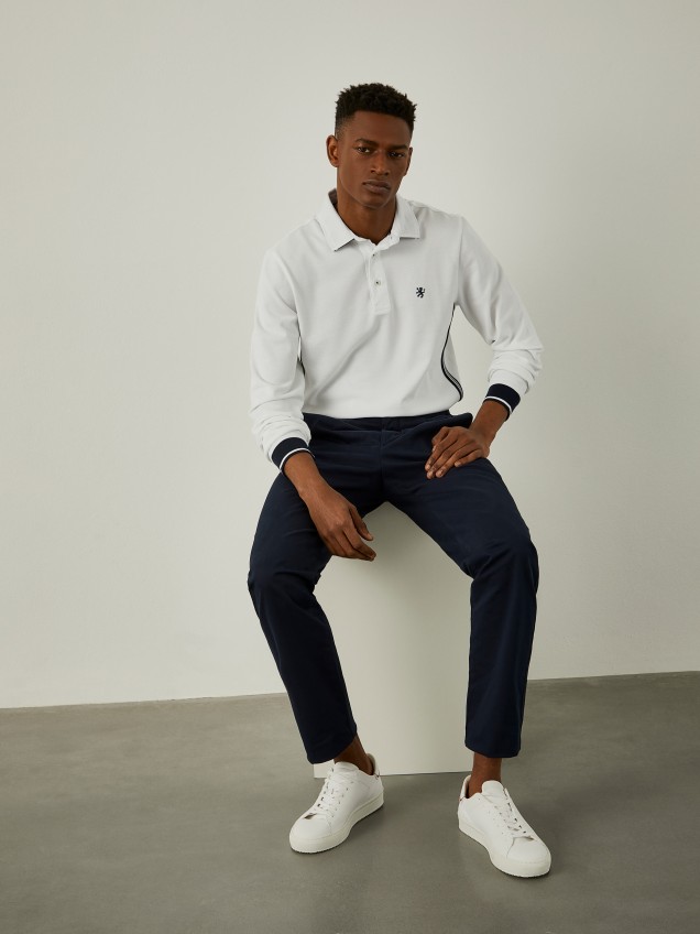 Long sleeve polo shirt - Image product