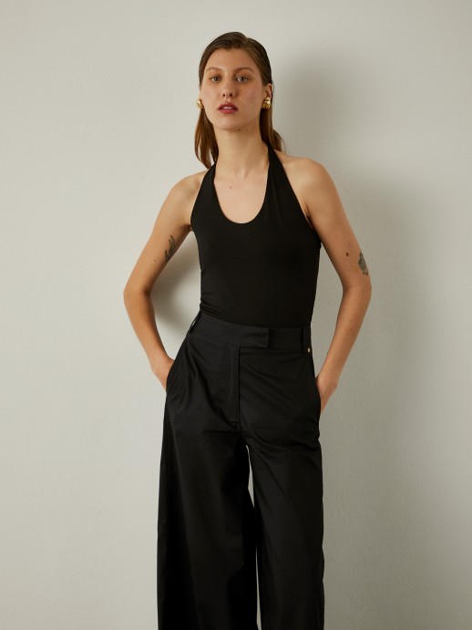 Top halter de malha