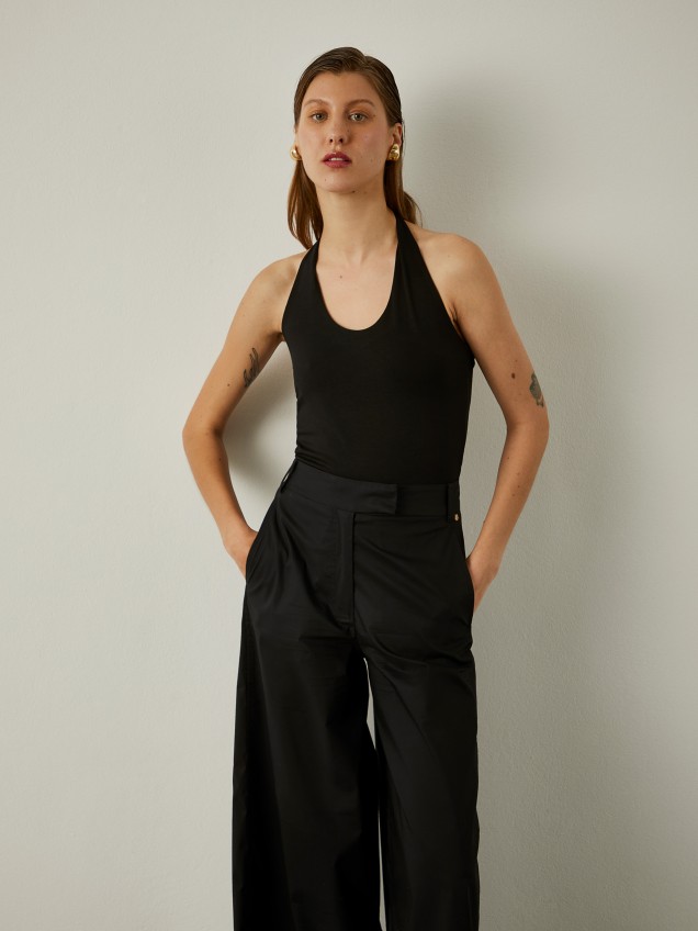 Top halter de malha