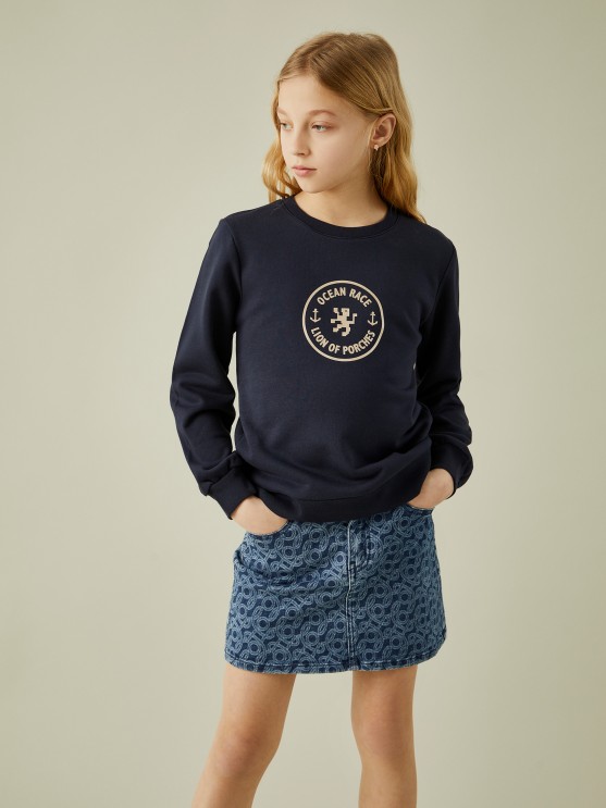 Printed sweater