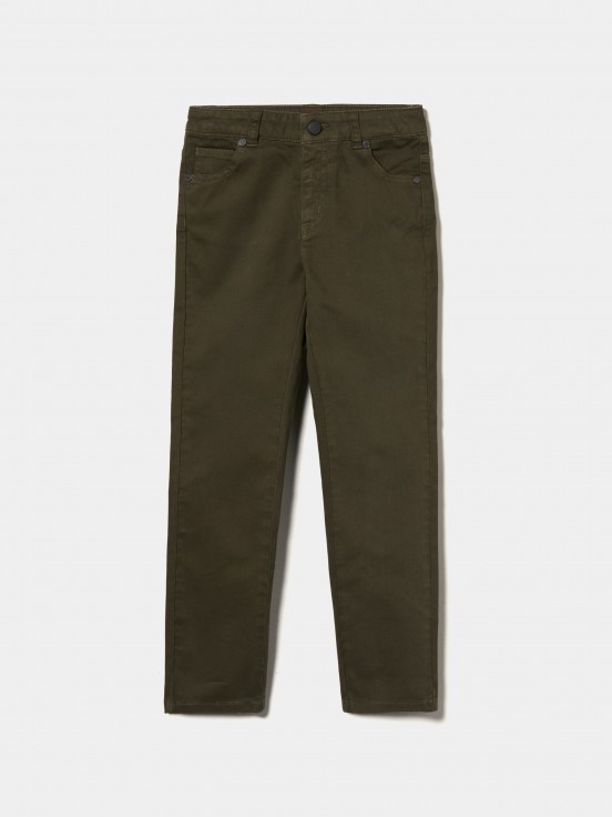 Pantaln regular fit de sarga