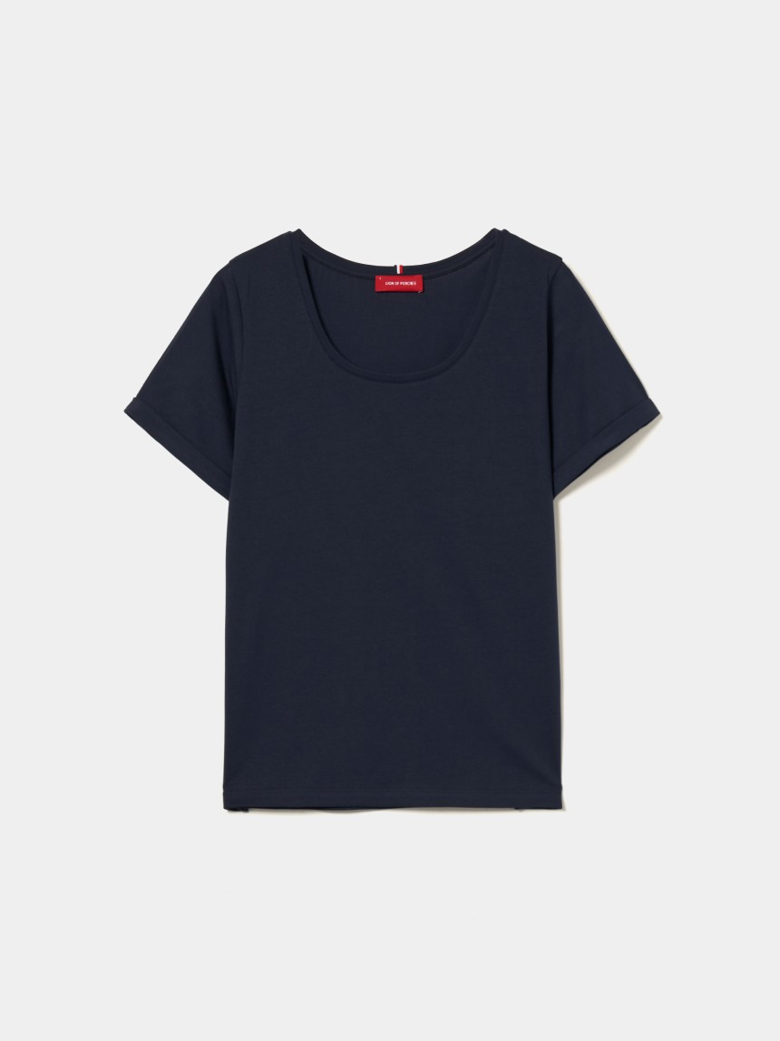 T-shirt b�sica de algod�o