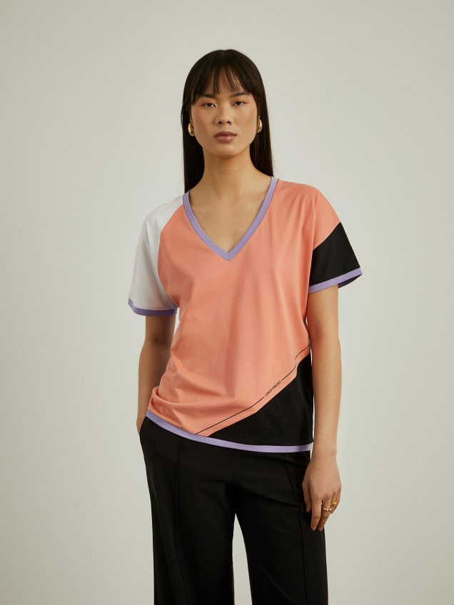 T-shirt color block