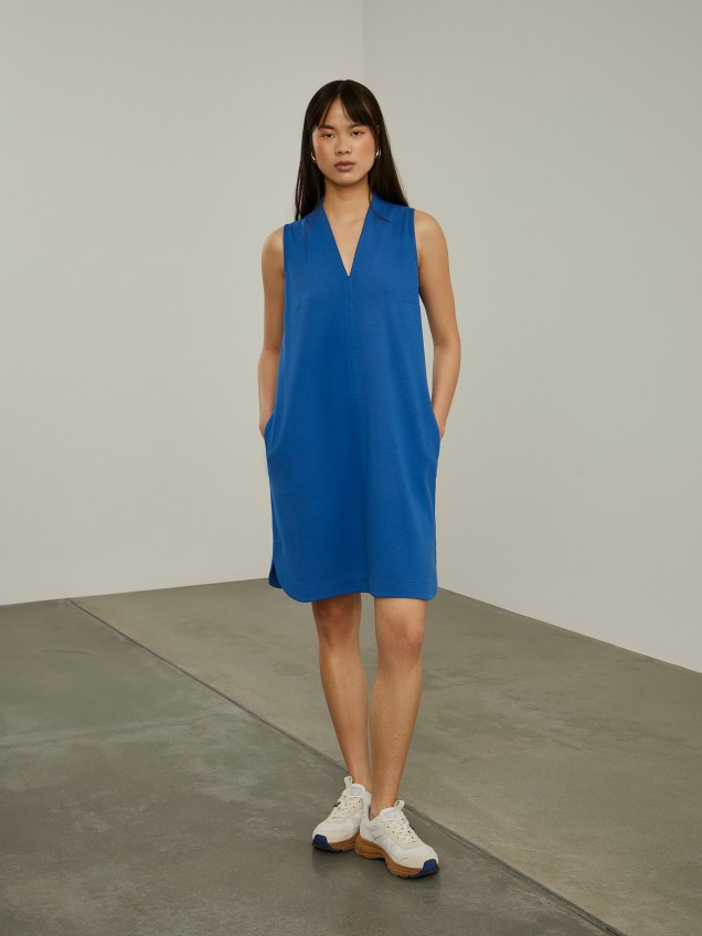 Vestido curto de malha