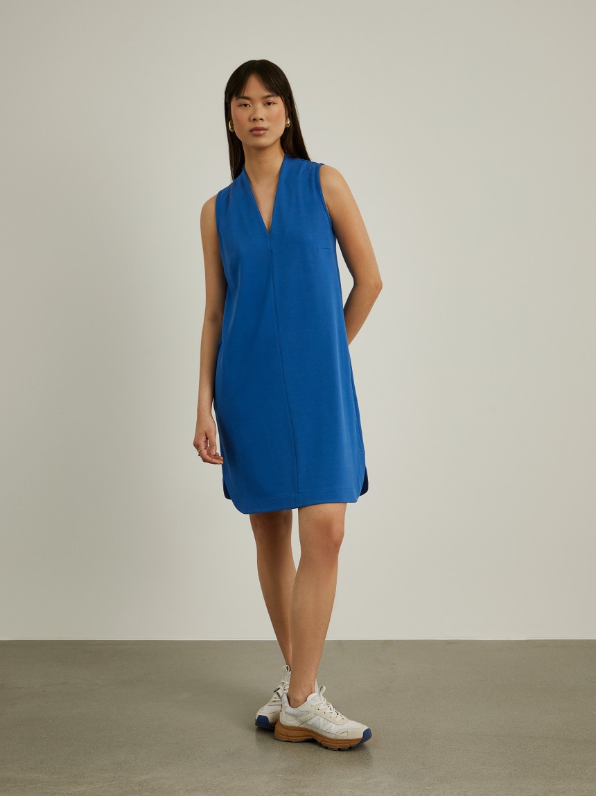 Vestido curto de malha
