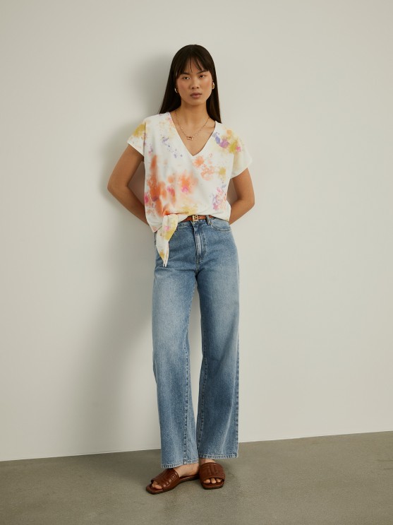 Tie dye pattern blouse